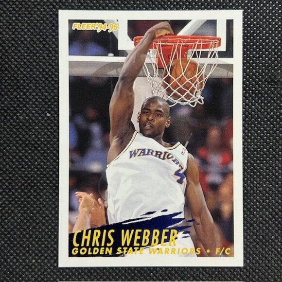 1994-95 Fleer #78 Chris Webber Golden State Warriors Basketball Card - Picture 1 of 2